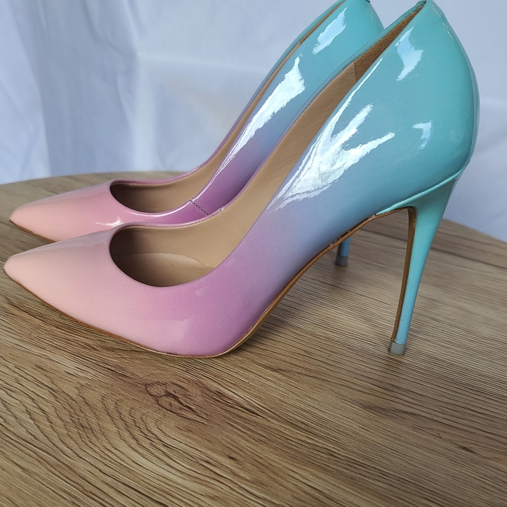 Aldo Pink and Blue Gradient Heels